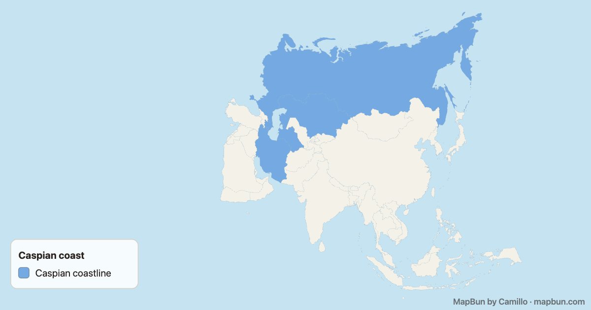 Countries on the Caspian Sea