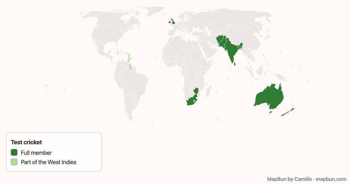 Test cricket nations
