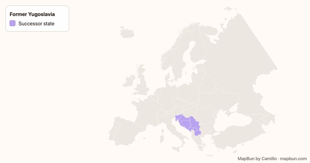 The countries of former Yugoslavia