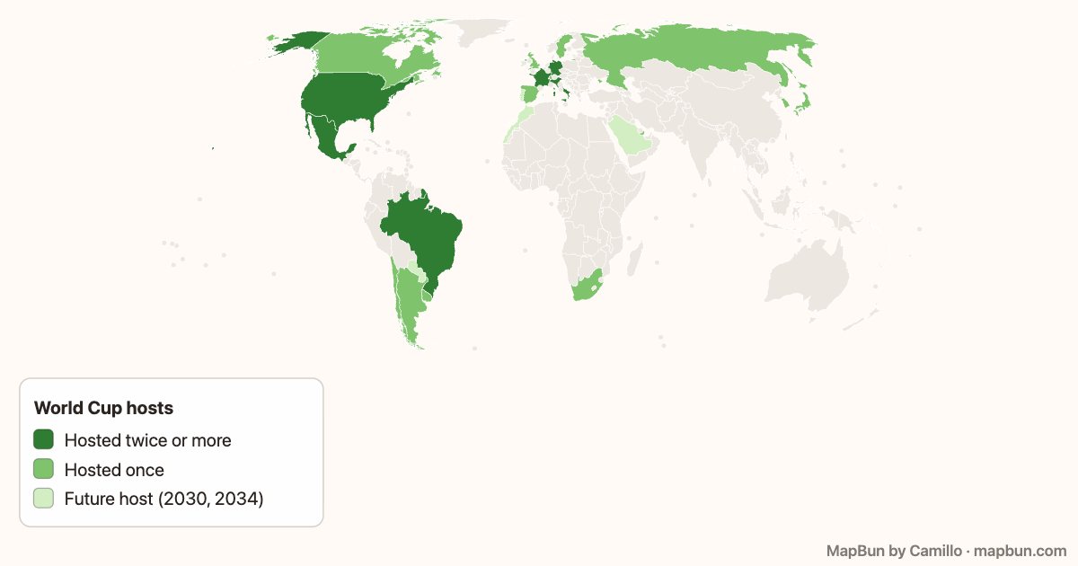 FIFA World Cup host countries