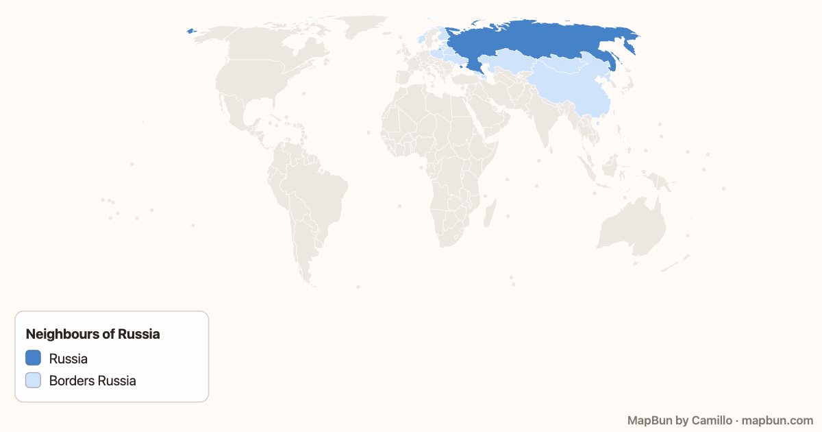 Countries bordering Russia