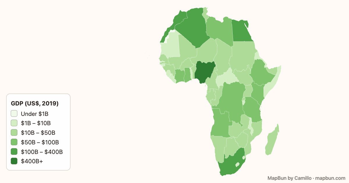 Africa: GDP by country