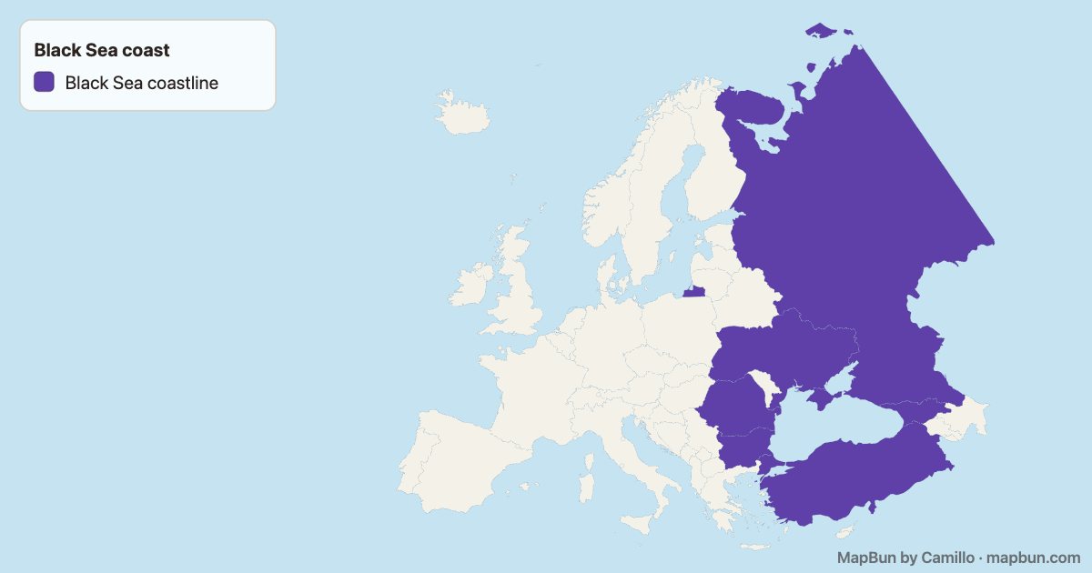 Countries on the Black Sea