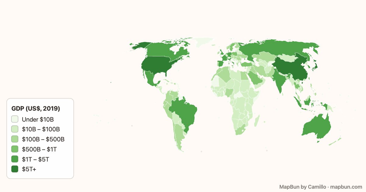 World GDP by country