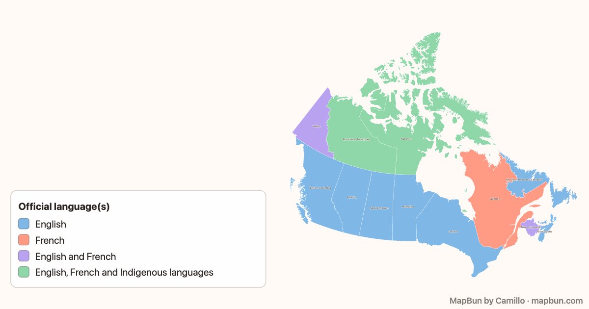 Official languages of Canada’s provinces and territories