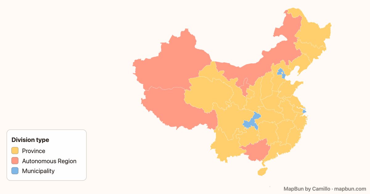 Provinces, autonomous regions and municipalities of China