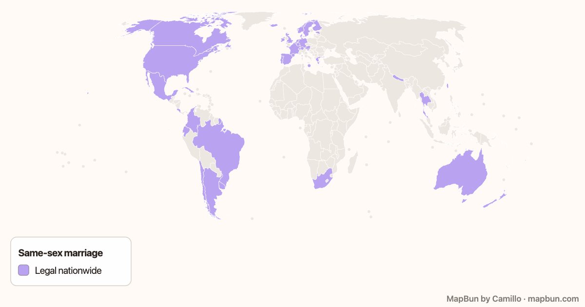 Where same-sex marriage is legal