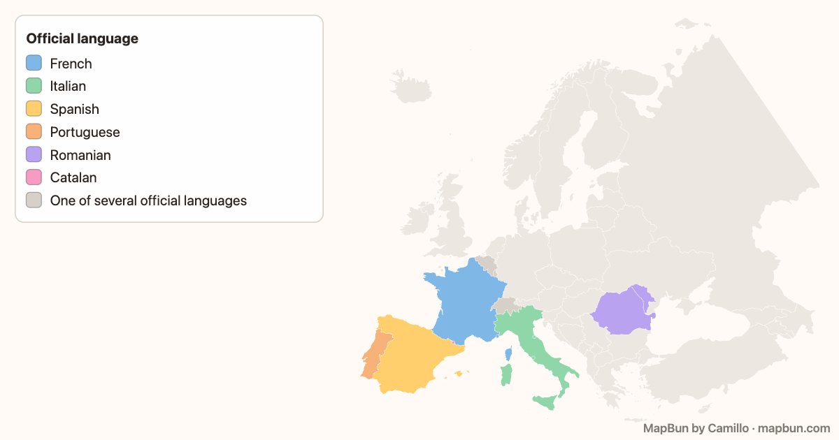 Romance languages of Europe
