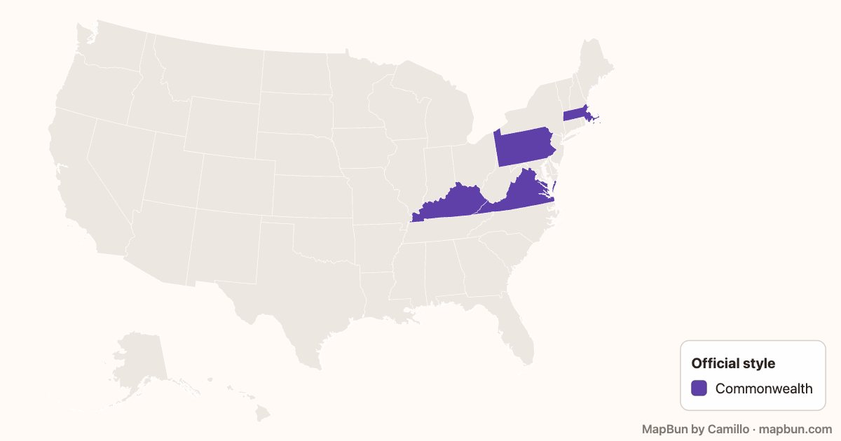 The four US commonwealths
