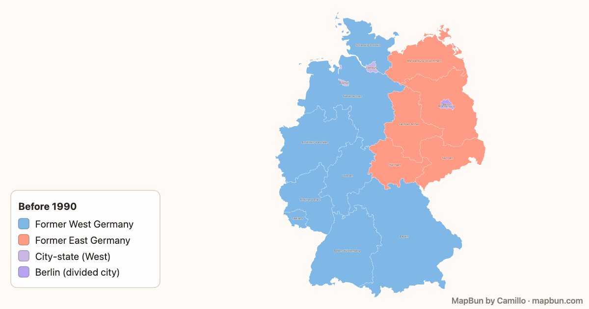 Germany: former East and West