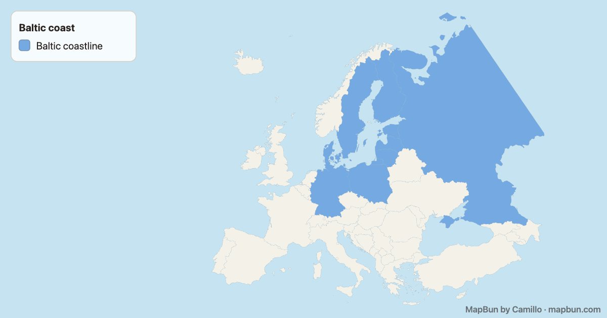 Countries on the Baltic Sea