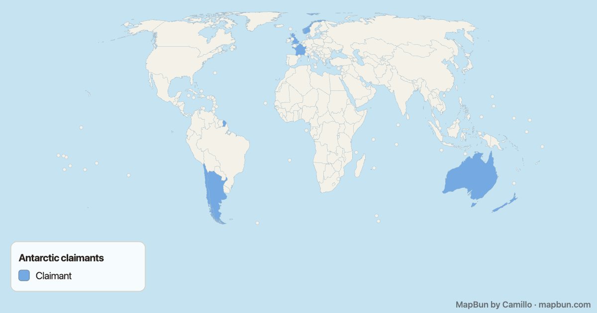 Territorial claims in Antarctica