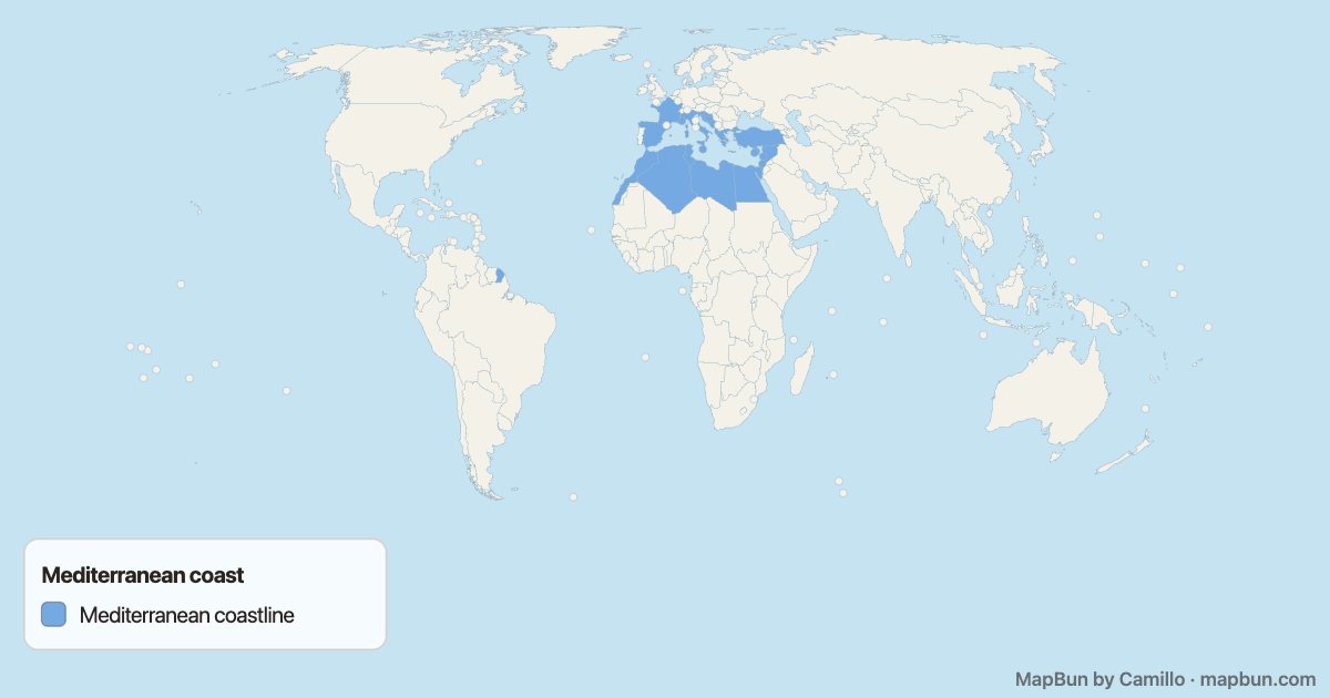 Countries on the Mediterranean Sea