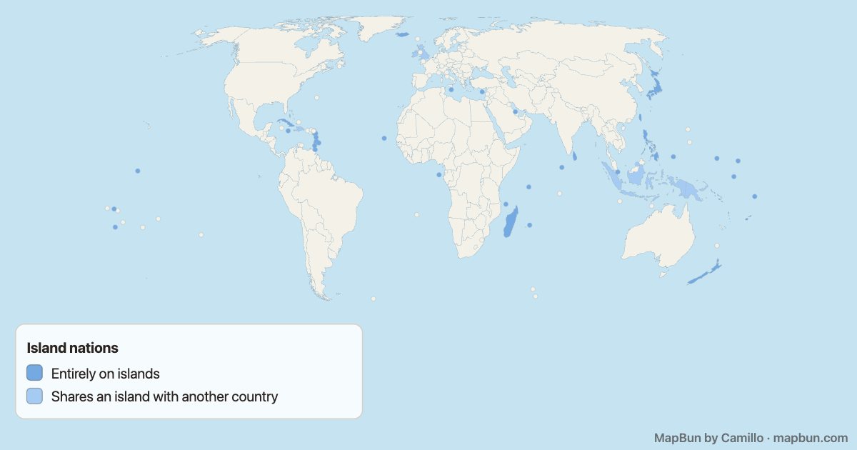 Island countries of the world